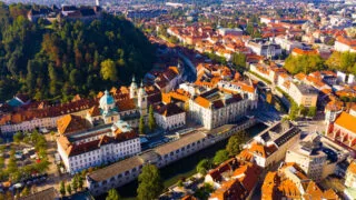 Aerial View Of Ljubljana, Slovenia