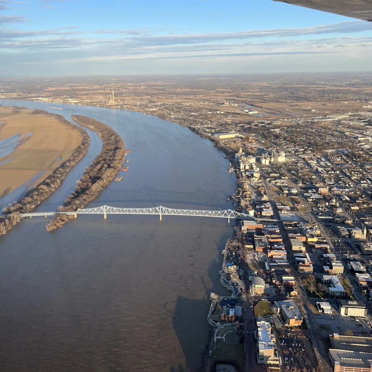 Aerial view of Owensboro, KY