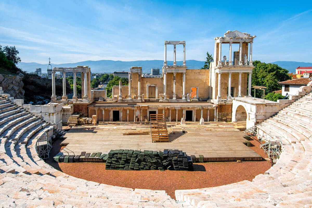 Ancient Roman Theater In Plovdiv, Bulgaria
