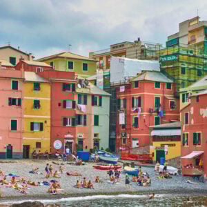 Boccadasse Beach In Genoa, Italy