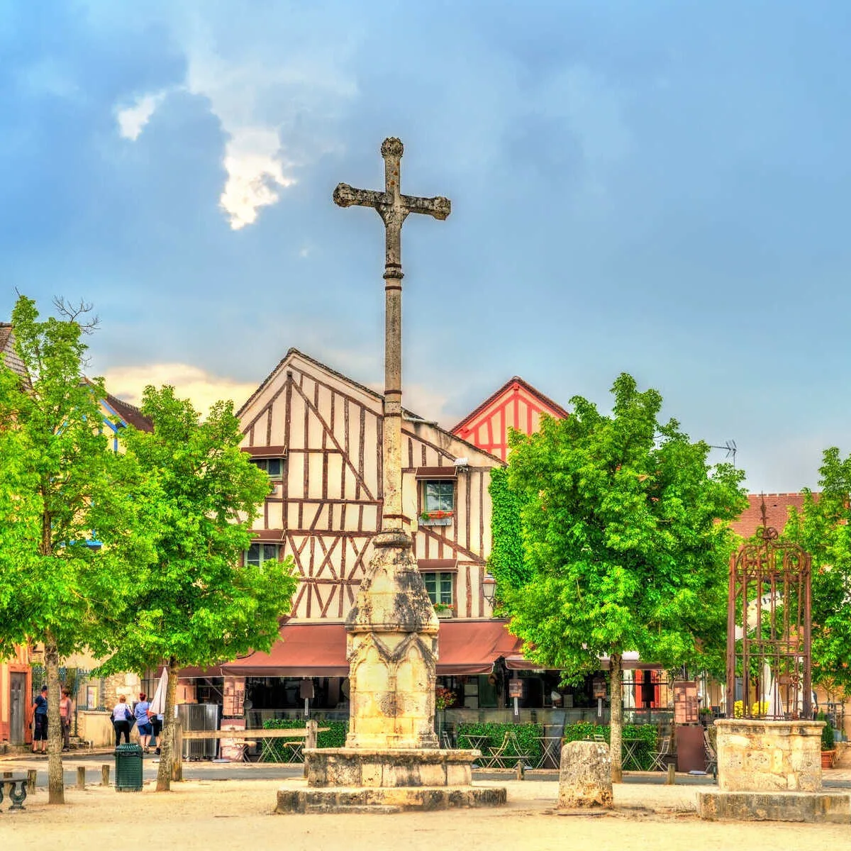 Main Square In Provins, France