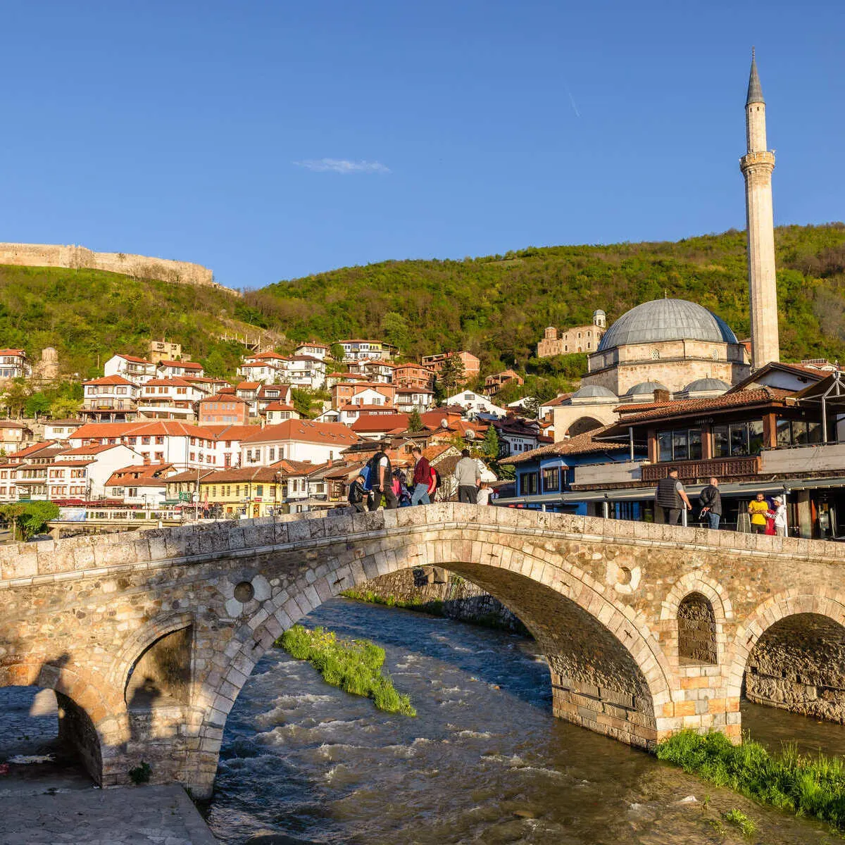 Old Town Bridge In Prizren, Kosovo, Balkan Peninsula