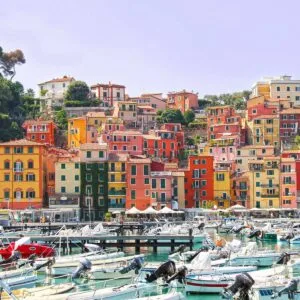 Panoramic View Of Lerici, Liguria, Italy