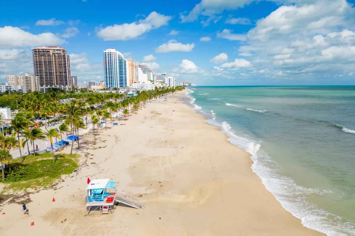 Fort Lauderdale beach on nice day