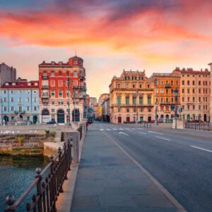 Vibrant cityscape of Trieste, Italy