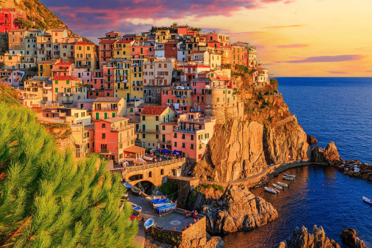 Manarola Village In Cinque Terre, Italy