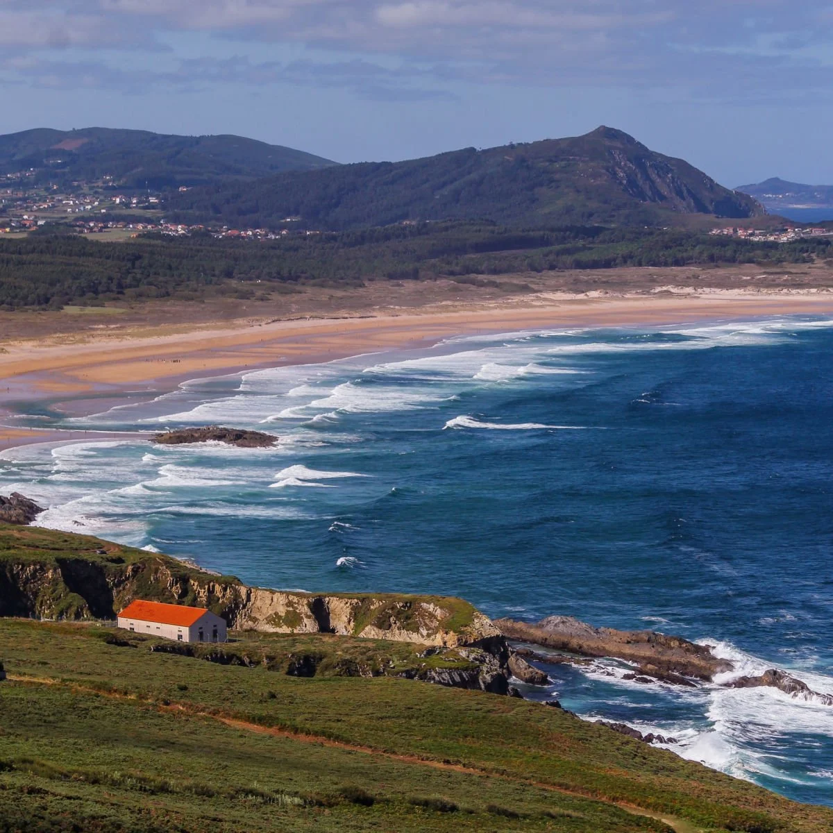 A Frouxeira beach in Valdevino, Spain