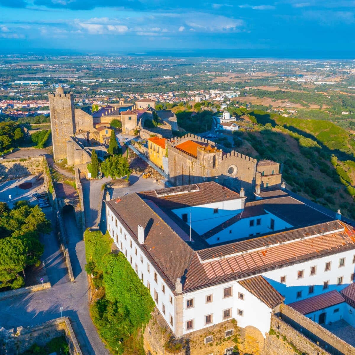 Aerial View Of Palmela, Portugal