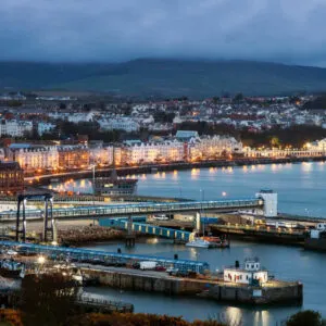 Aerial View Of The Port Of Douglas, Isle Of Man