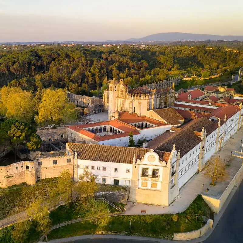 Aerial View Of Tomar, Portugal