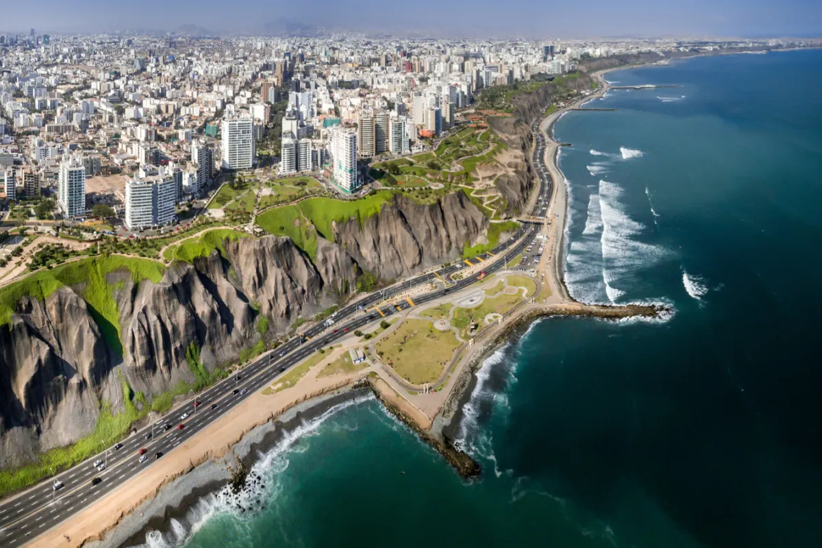 Coastline of Lima, Peru
