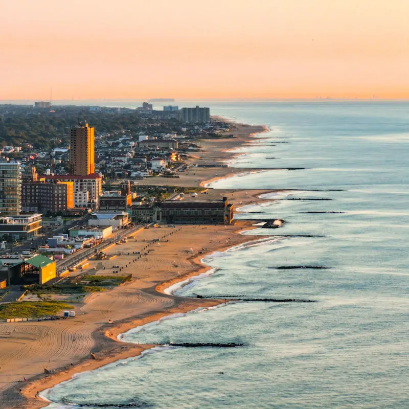 Asbury Park, NJ coast
