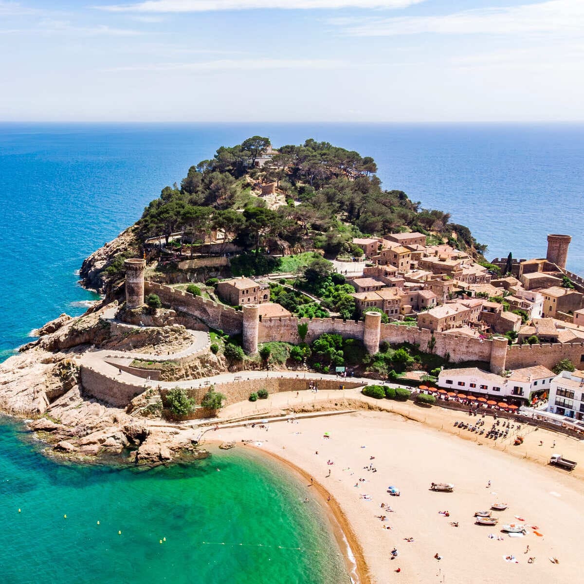 Forget Barcelona! These 4 Authentic Towns Less Than 2 Hours Away Are Less Crowded Beach Town Of Tossa De Mar, Catalonian Coast Of Spain