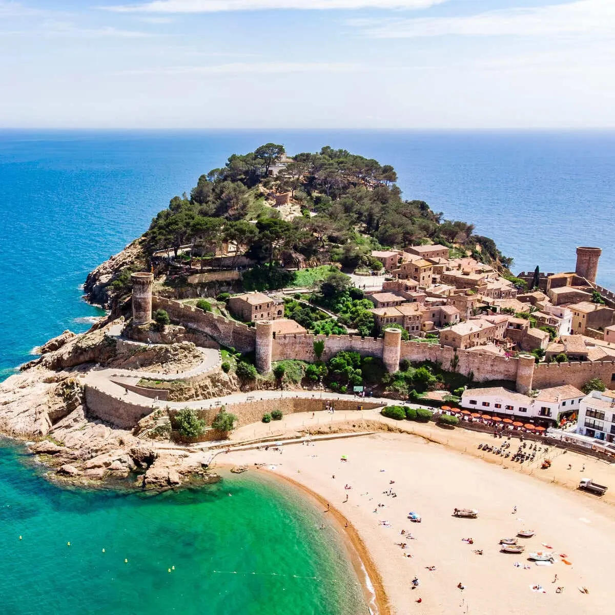 Beach Town Of Tossa De Mar, Catalonian Coast Of Spain