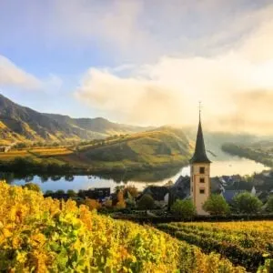 Bremm, A Picturesque Village In The Moselle Valley, Germany