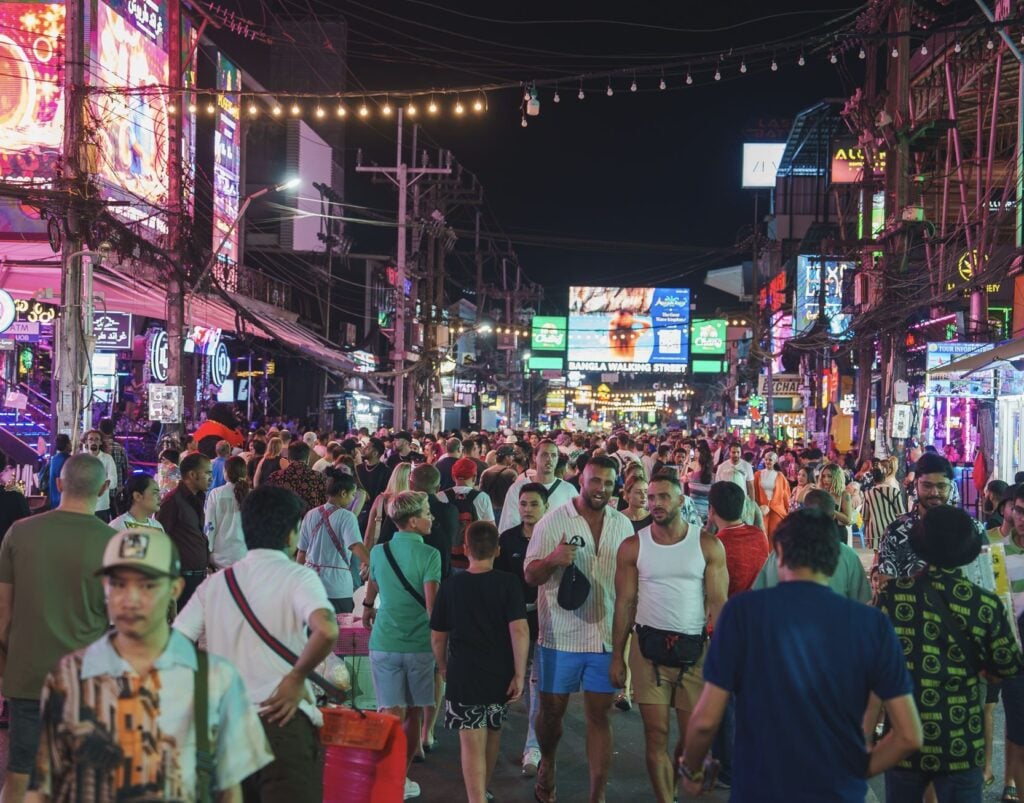 US State Department Issues Travel Advisory For Two Popular Destinations Busy tourist street in Thailand