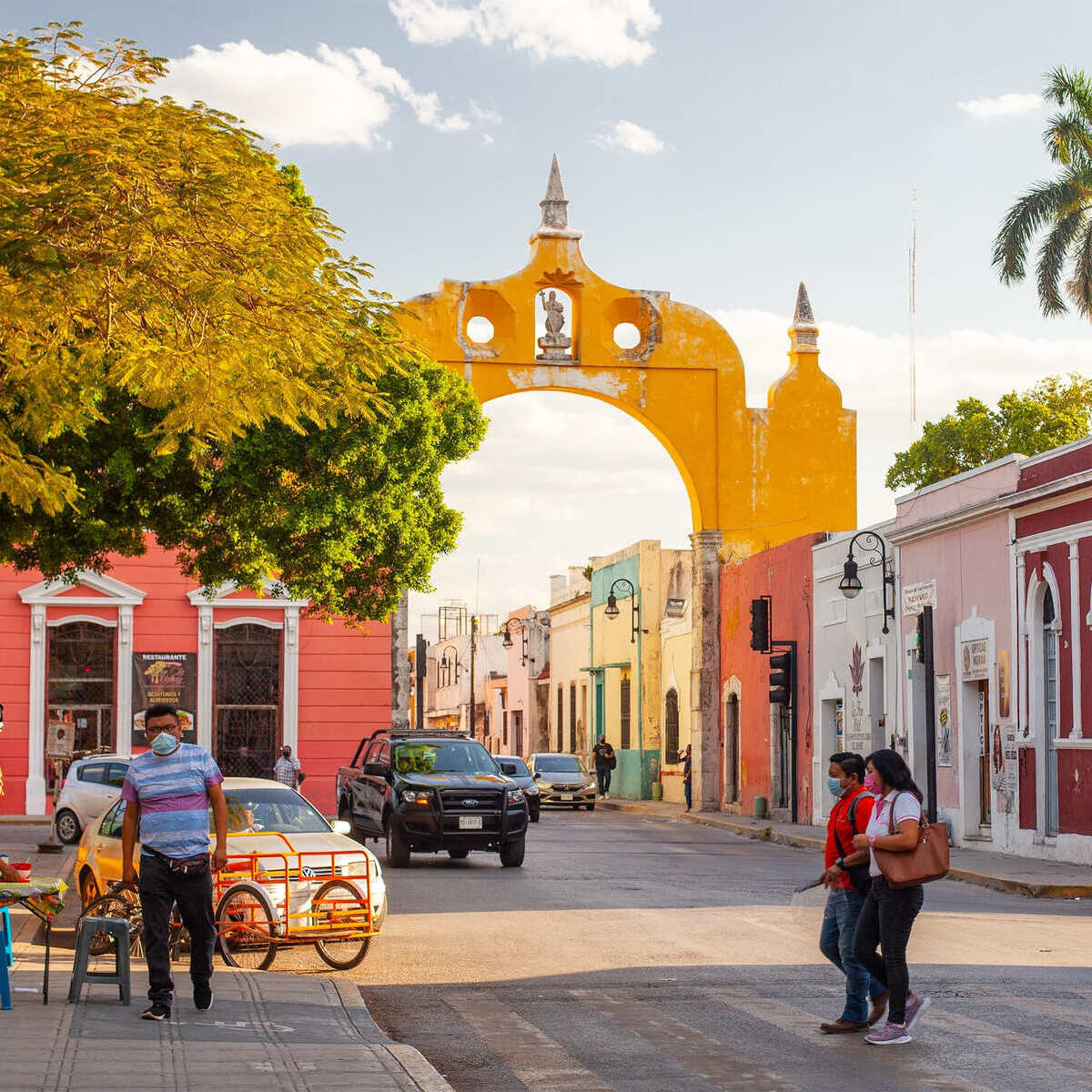 Colonial Arch In Merida, Mexico