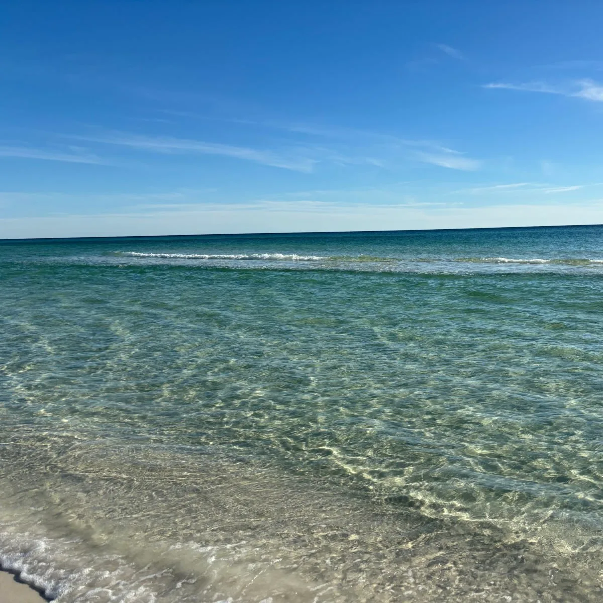 L'eau cristalline est claire de Grayton Beach, en Floride,