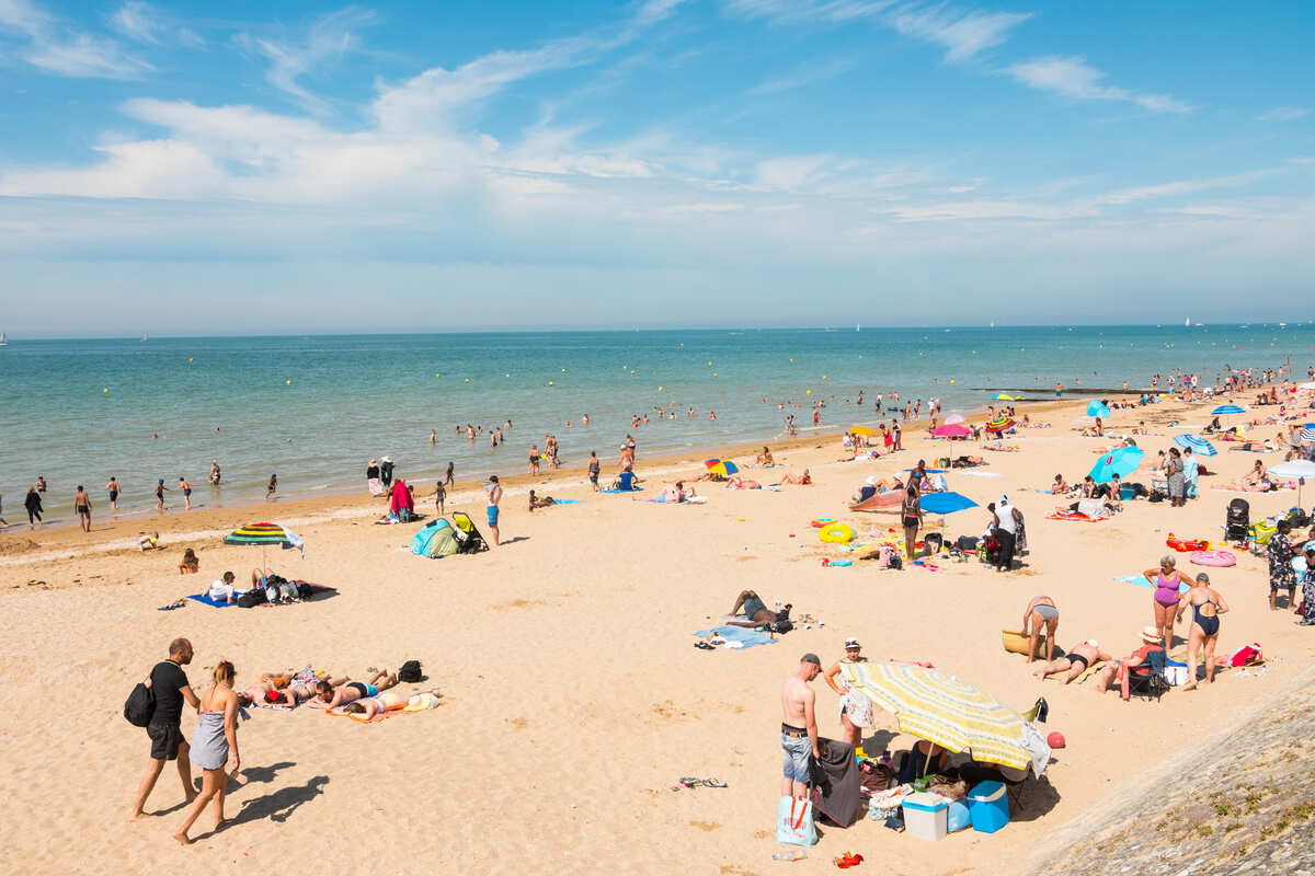 Cabourg Beach In France