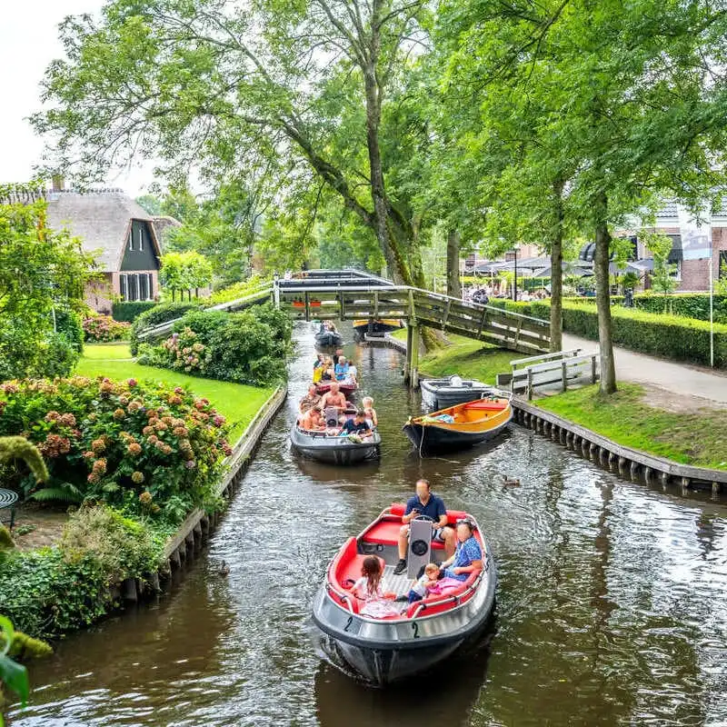 Giethoorn Canals In The Netherlands