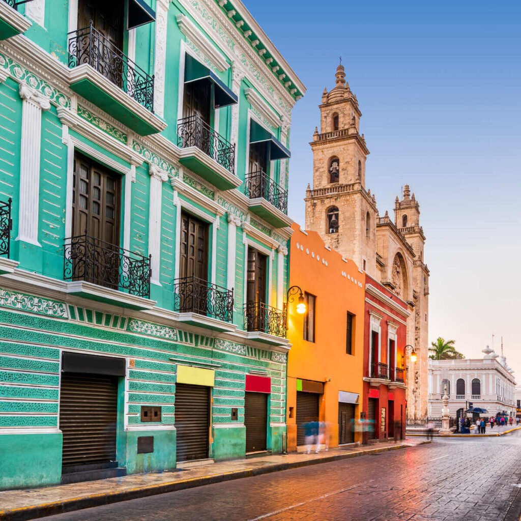 Historic Center In Merida, Mexico