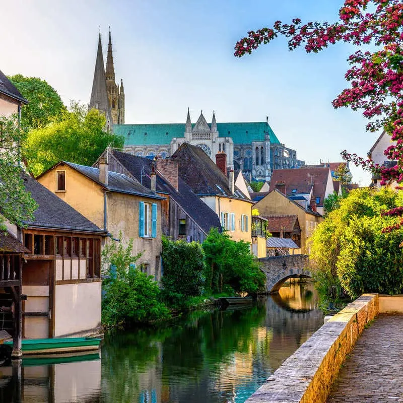 Historic Medieval Town Of Chartres, France