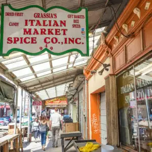 Italian market in Philadelphia