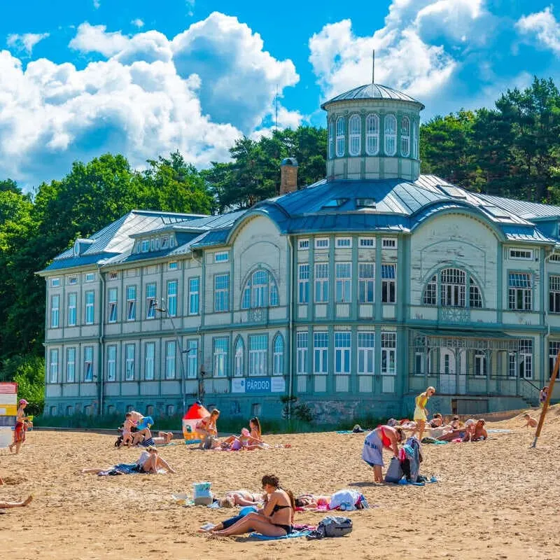 Jurmala Beach In Latvia