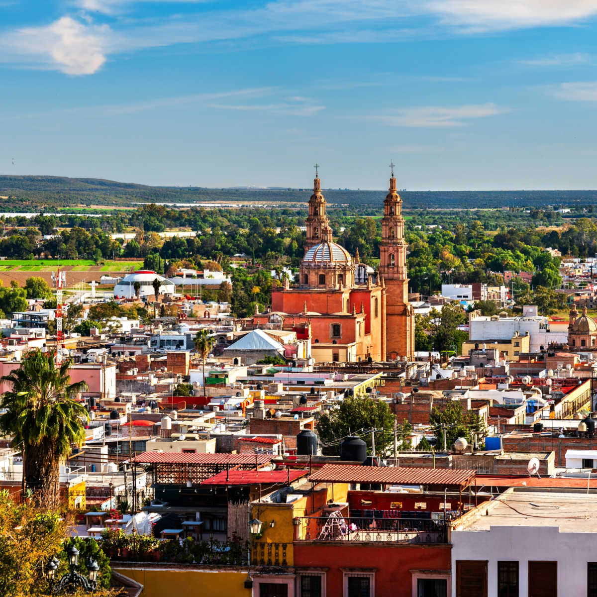 Lagos de Moreno cityscape on nice day