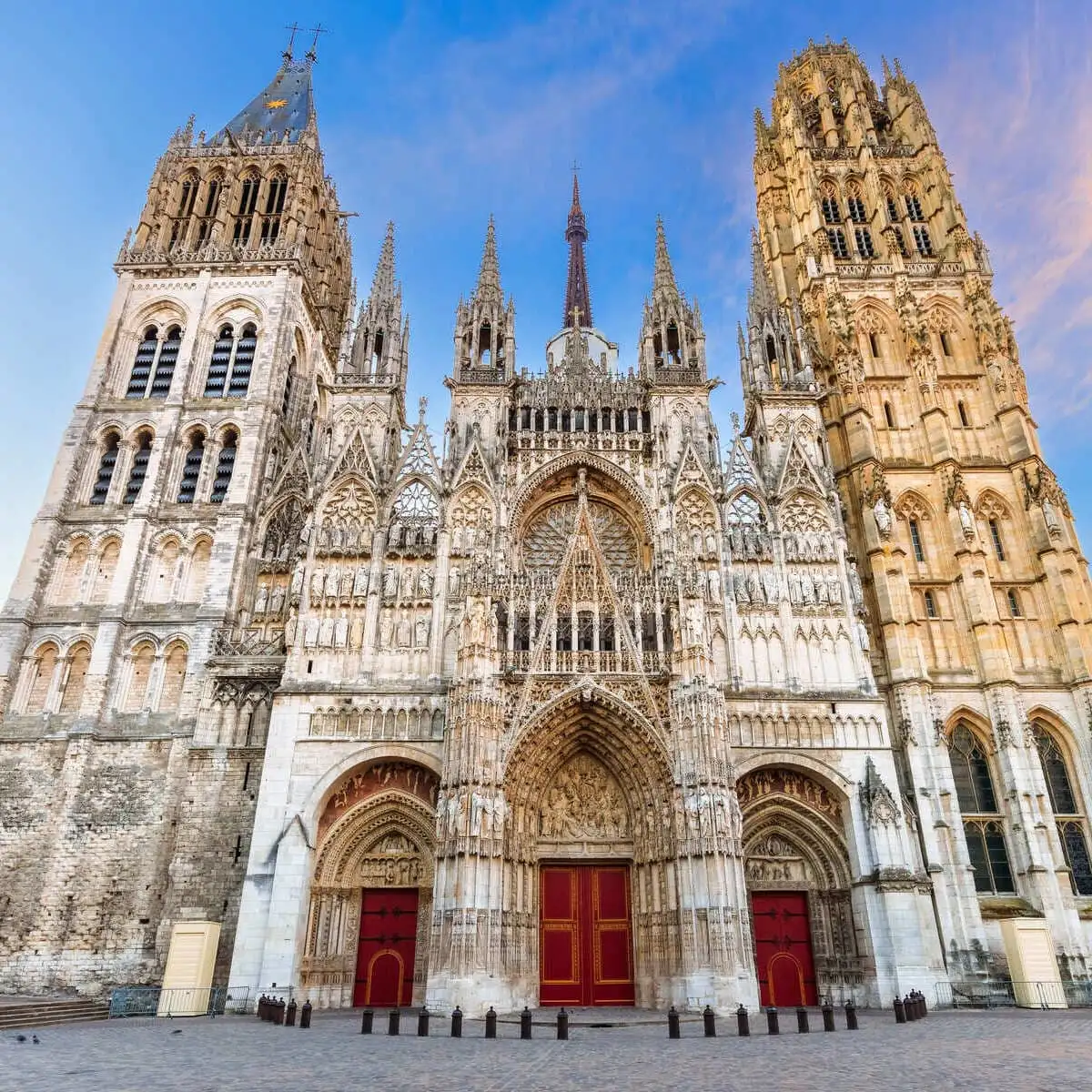 Medieval Gothic Cathedral Of Rouen, France