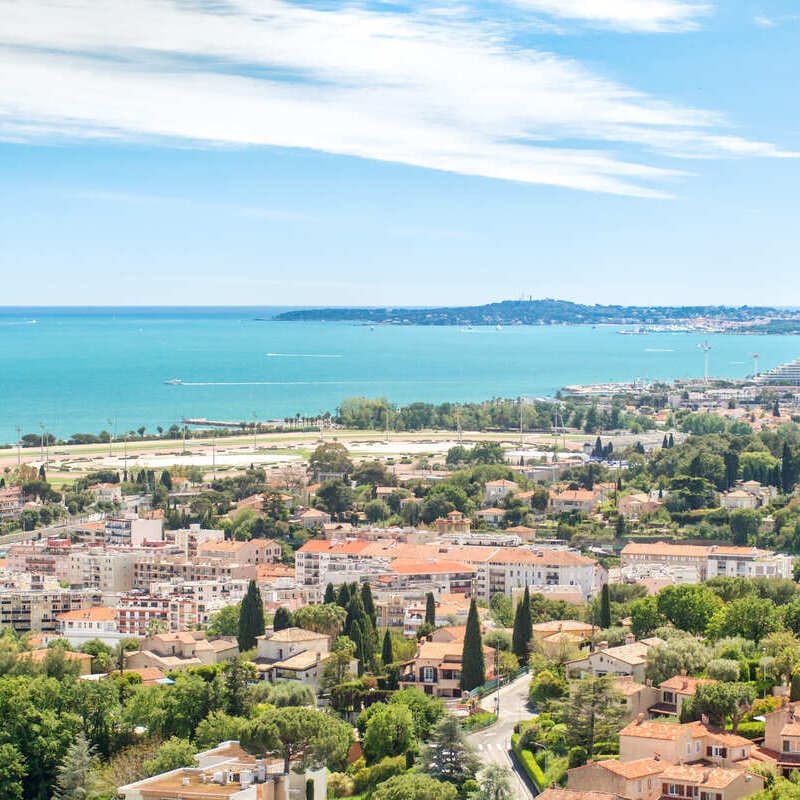 Panoramic View Of Cagnes-sur-Mer, France