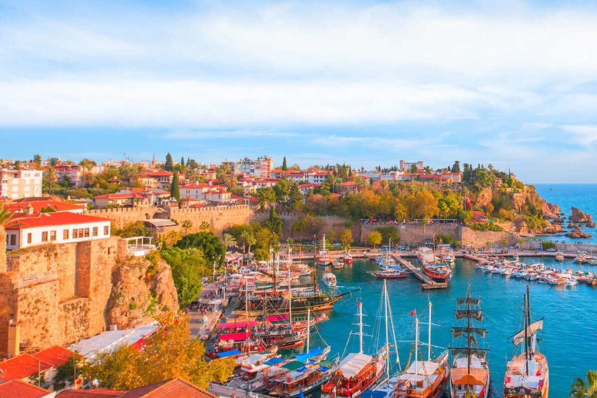 Panoramic View Of Kaleici, Antalya, Turkey