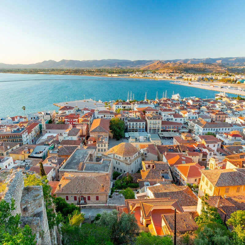 Panoramic View Of Nafplio, Greece