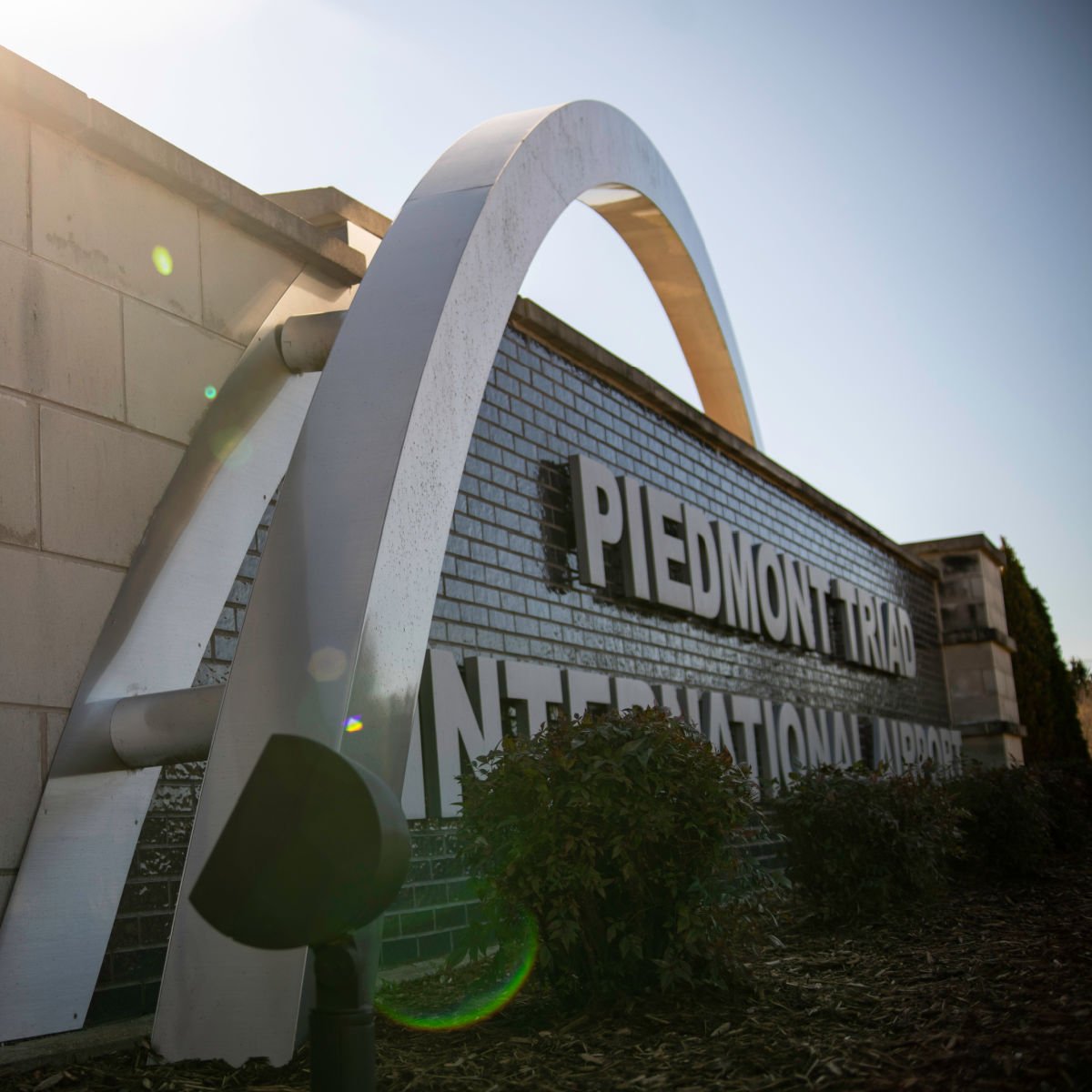 Piedmont Triad International Airport sign