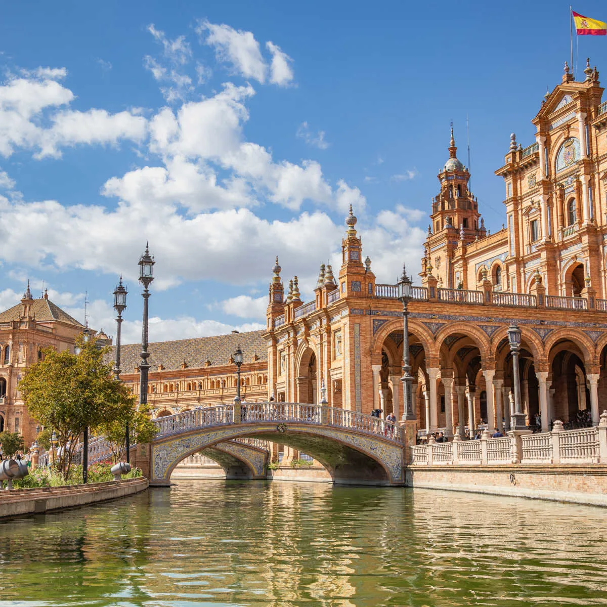 Plaza de España in Seville, Spain