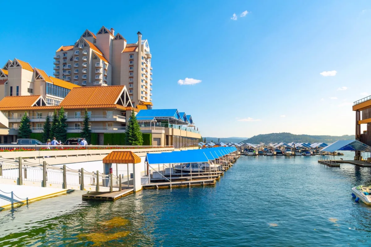 Posh Stays & Stunning Nature: Idaho's Postcard Lake Town Is Breaking Summer Tourism Records Resort in Coeur d'Alene, Idaho
