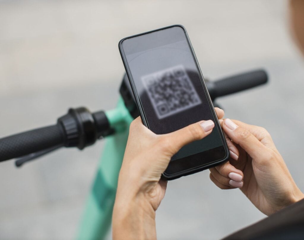 QR Code on Bike 