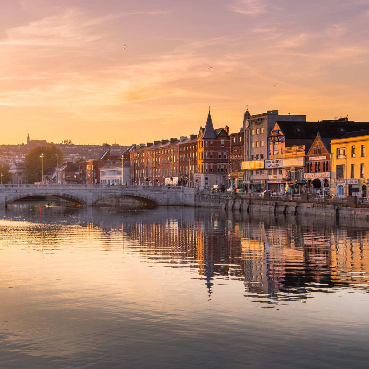 River Lee Waterfront In Cork, Ireland