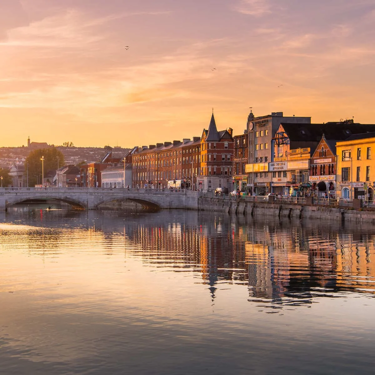 River Lee Waterfront In Cork, Ireland