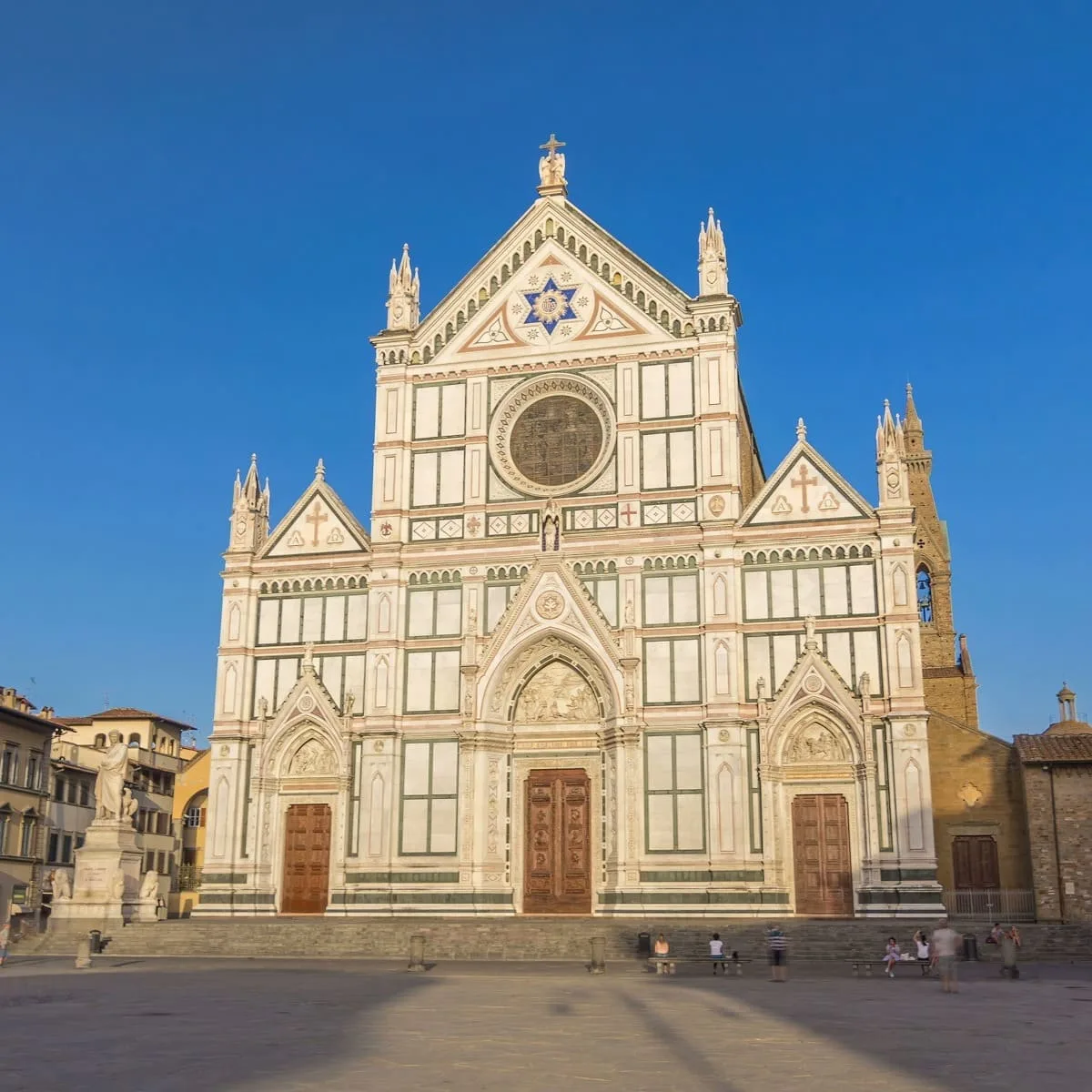 Santa Croce Square In Florence, Italy