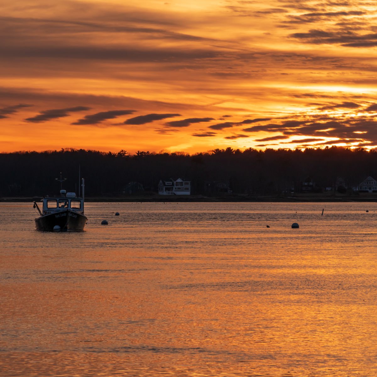 Sunset in Biddeford, Maine