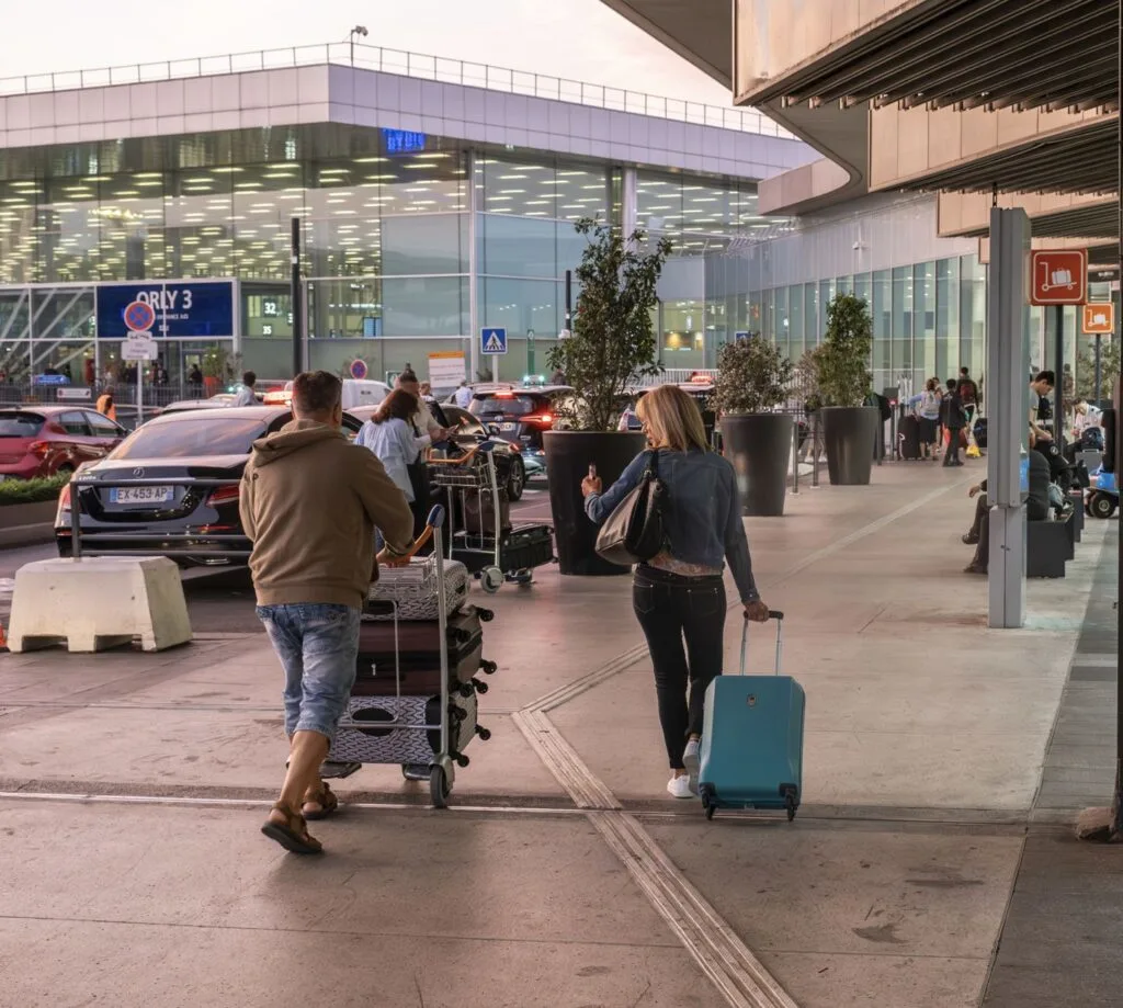 Travelers Arriving in Paris