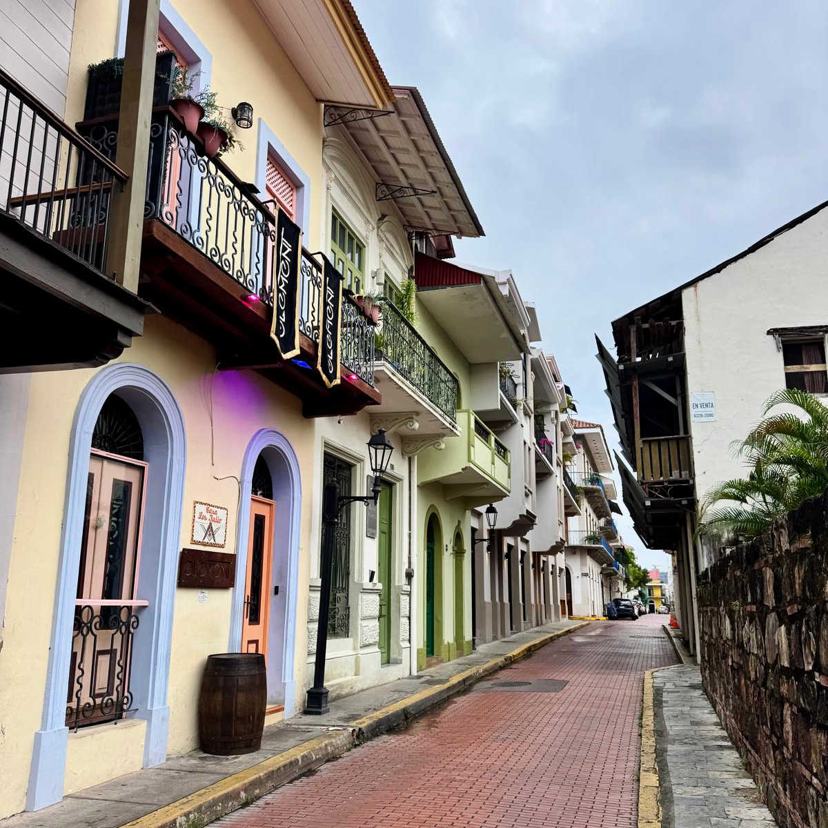 Vibrant street in Casco Viajo, Panama