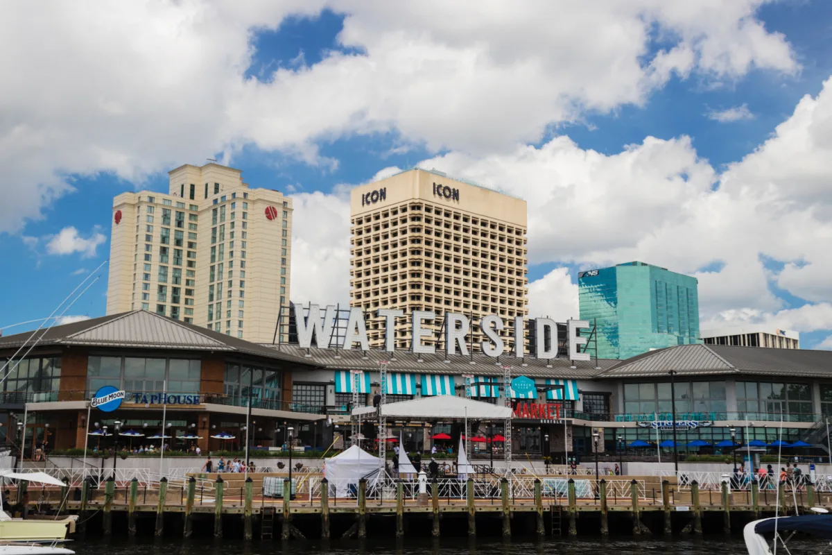 Waterfront of Norfolk, VA