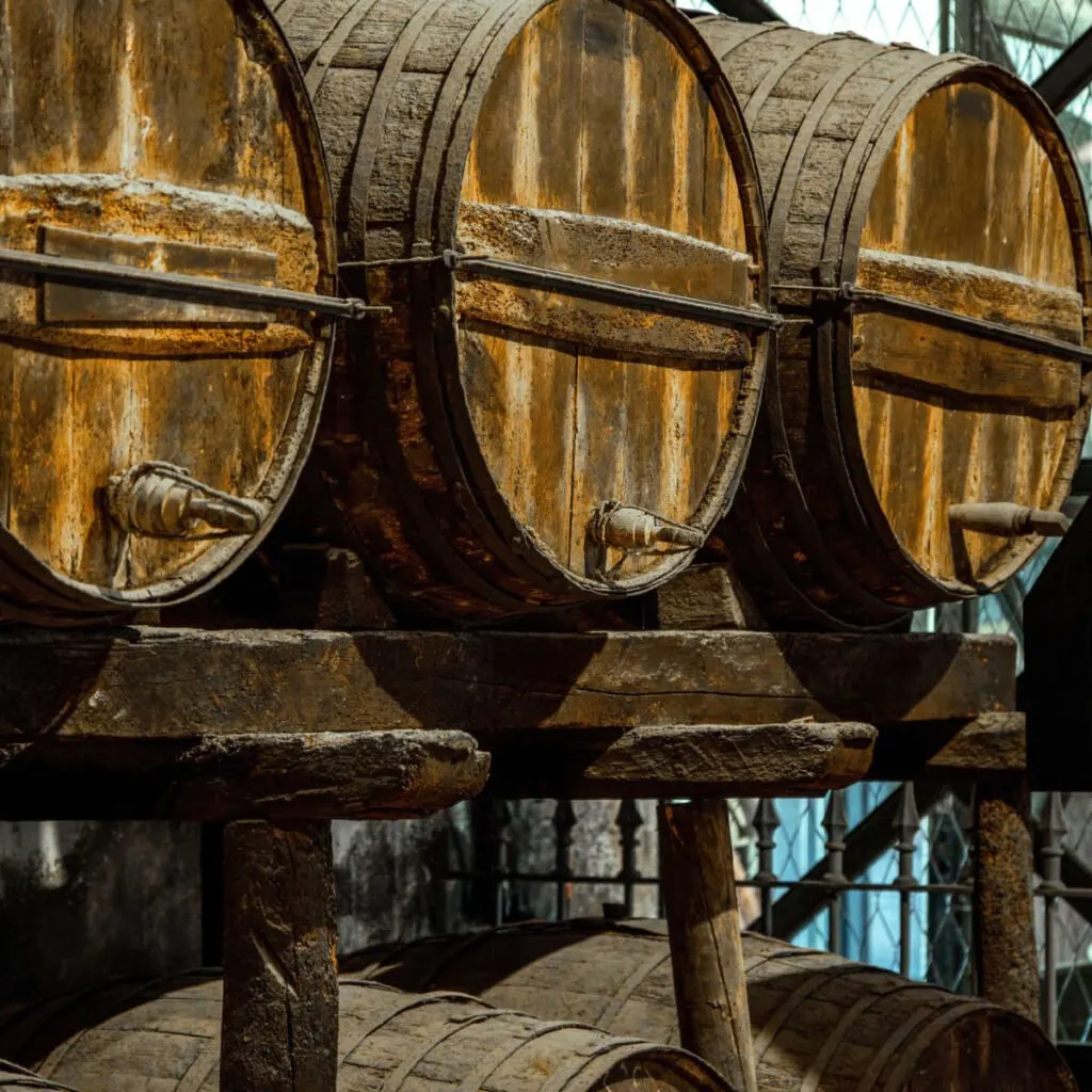 Wine barrels in Jerez, Spain