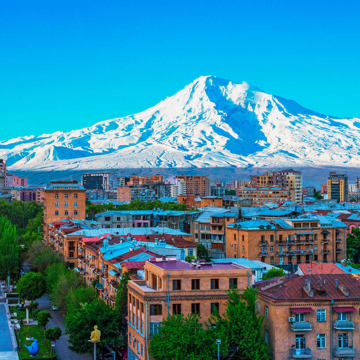 Yerevan Cityscape In Armenia