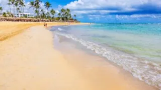 Golden sandy beach in Punta Cana, D.R.