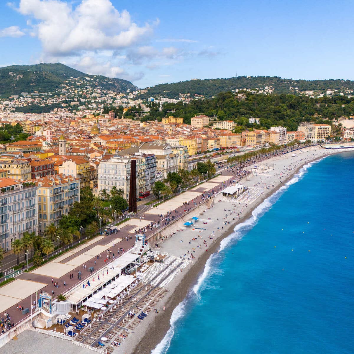 Aerial Panoramic View Of Nice, France