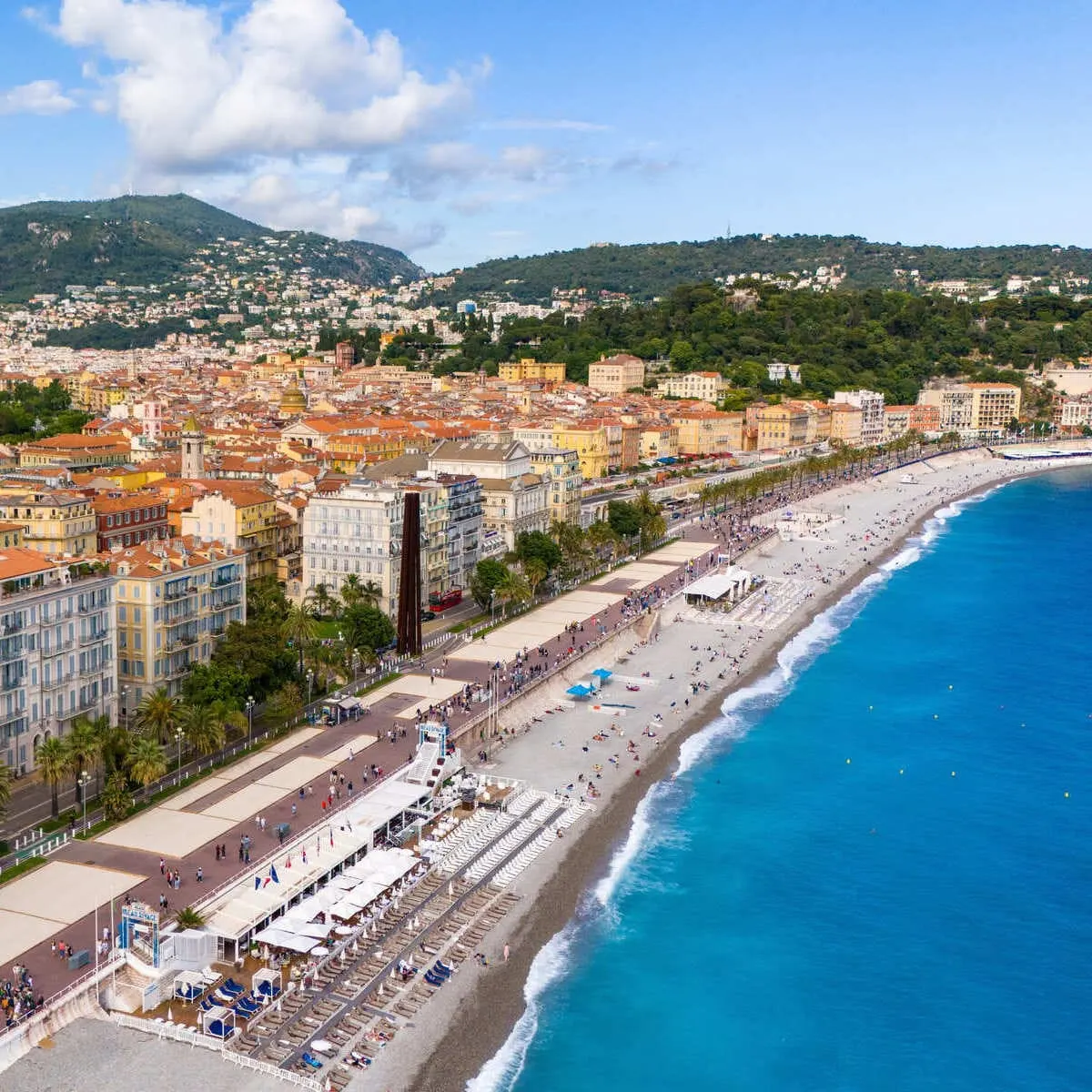 Aerial Panoramic View Of Nice, France