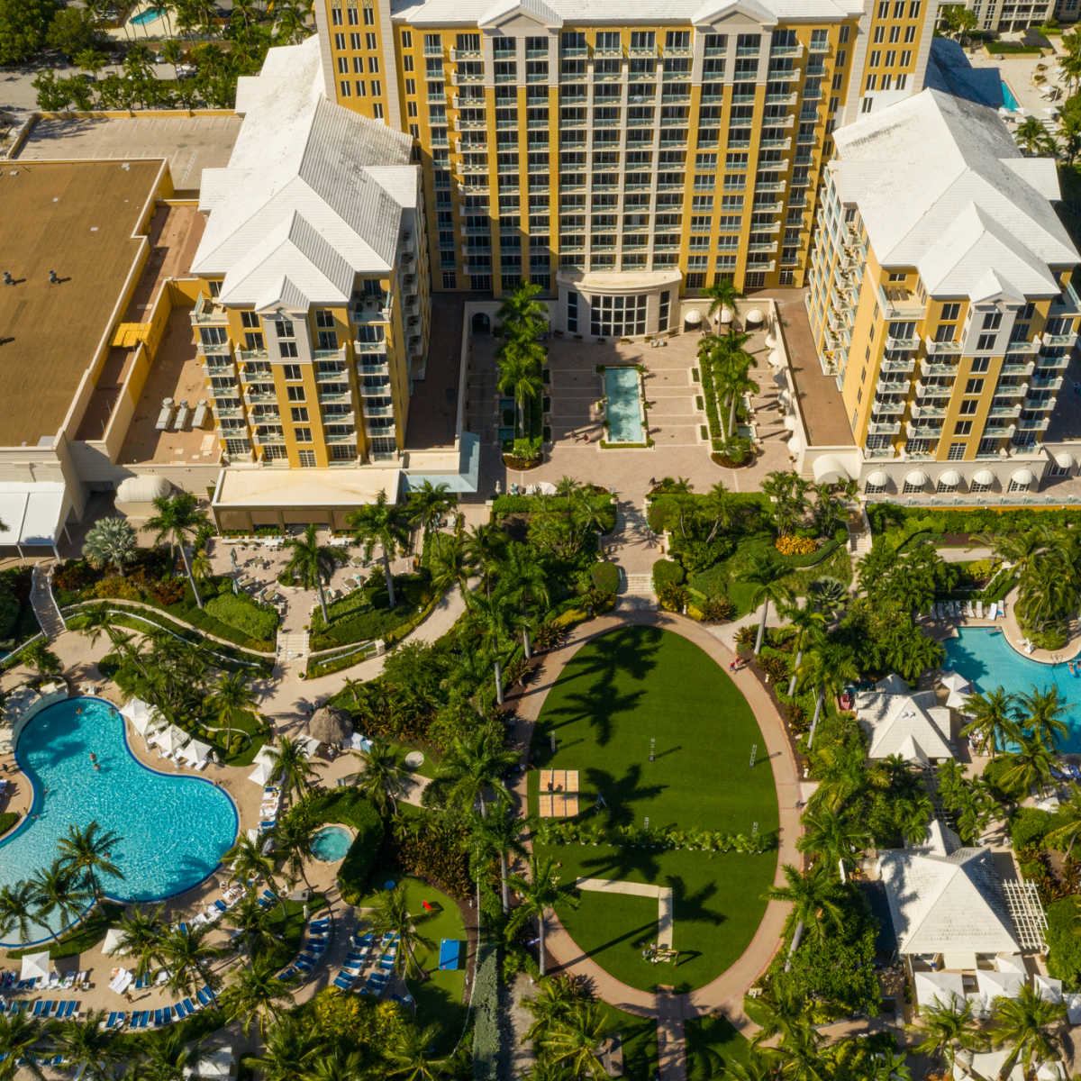 Aerial photo Ritz Carlton Hotel Key Biscayne